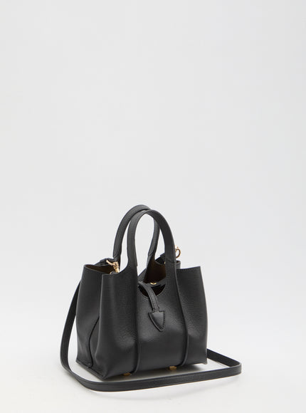 Tod's T Timeless Micro Shopping Bag In Black Leather