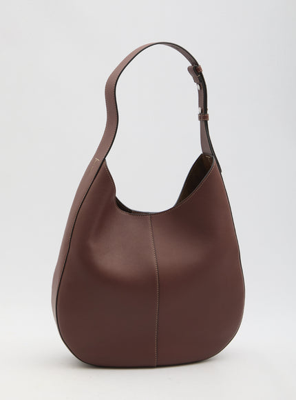 Tod's Di Leather Hobo Bag in Bordeaux