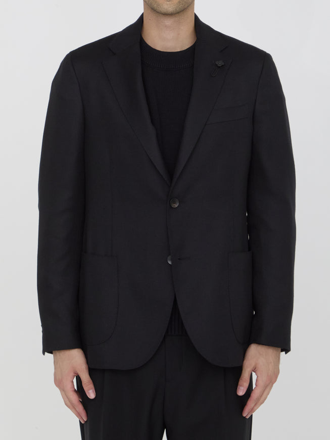 Lardini cashmere blend jacket front view