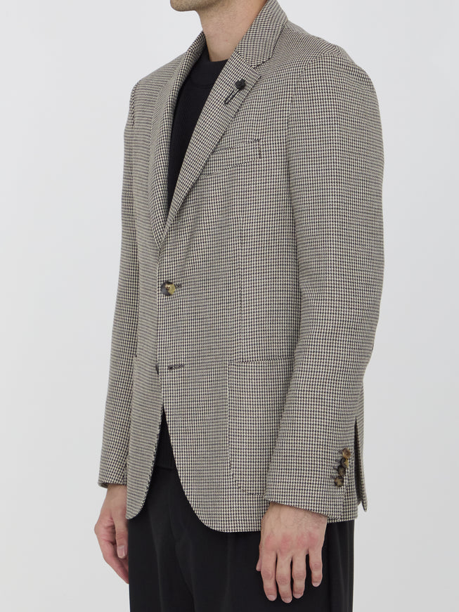 Lardini Houndstooth Jacket in