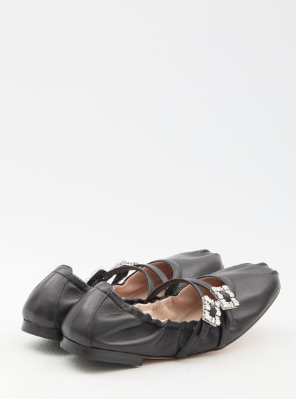 Roger Vivier Nappa Ballerinas With Straps