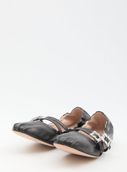 Roger Vivier Nappa Ballerinas With Straps