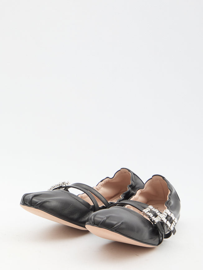 Roger Vivier Nappa Ballerinas With Straps