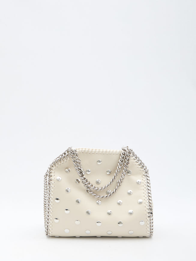 a white purse with a chain strap