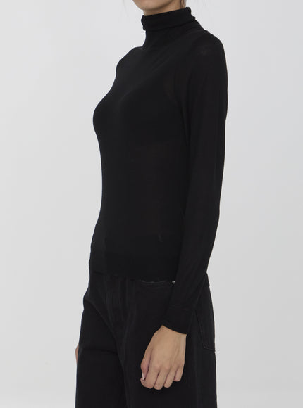 Saint Laurent Turtleneck Pullover Top