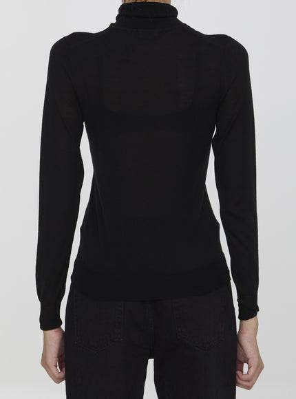 Saint Laurent Turtleneck Pullover Top