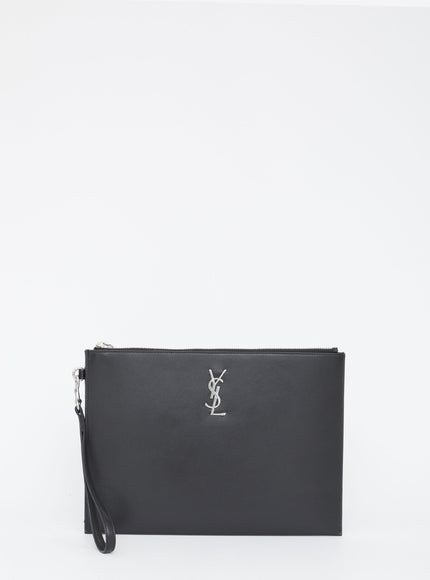 Saint Laurent Ipad Holder In Leather