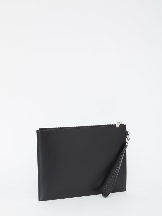 Saint Laurent Ipad Holder In Leather