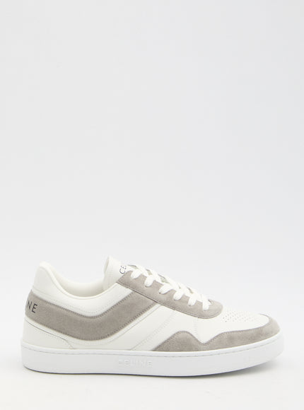 Celine Men's Trainer Sneakers In Gray Leather