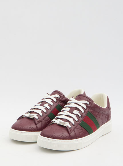 Gucci Ace Sneakers In Red