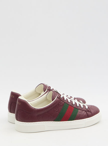 Gucci Ace Sneakers In Red