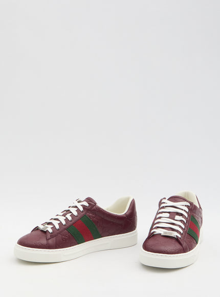 Gucci Ace Sneakers In Red