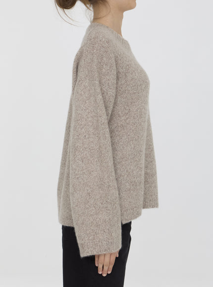 Allude Cashmere and Silk Jumper side view