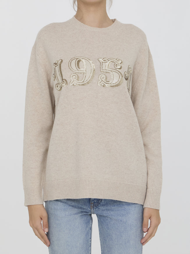 Max Mara Plata Sweater In Beige