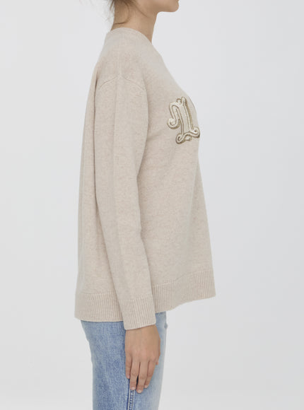 Max Mara Plata Sweater In Beige