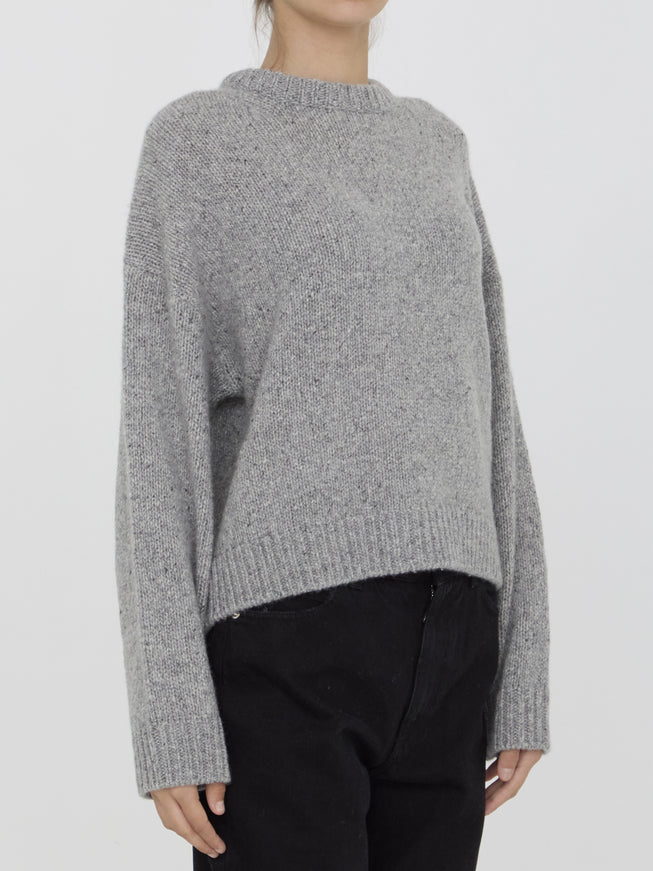 Allude Cashmere Sweater In Gray