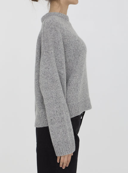 Allude Cashmere Sweater In Gray