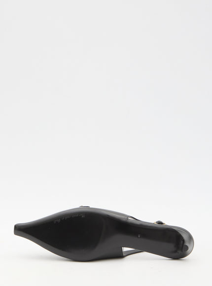 Dolce & Gabbana DG Logo Slingback In Black