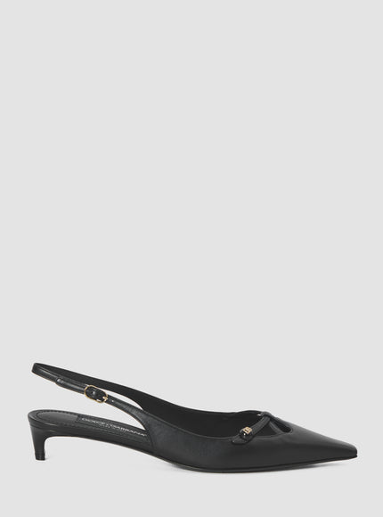 Dolce & Gabbana DG Logo Slingback In Black