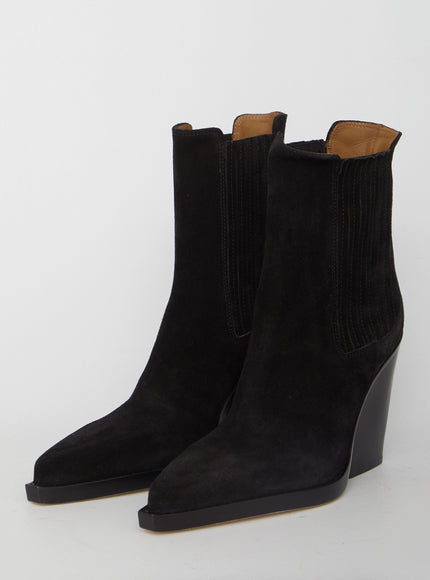 Pair of Paris Texas Dallas black ankle boots