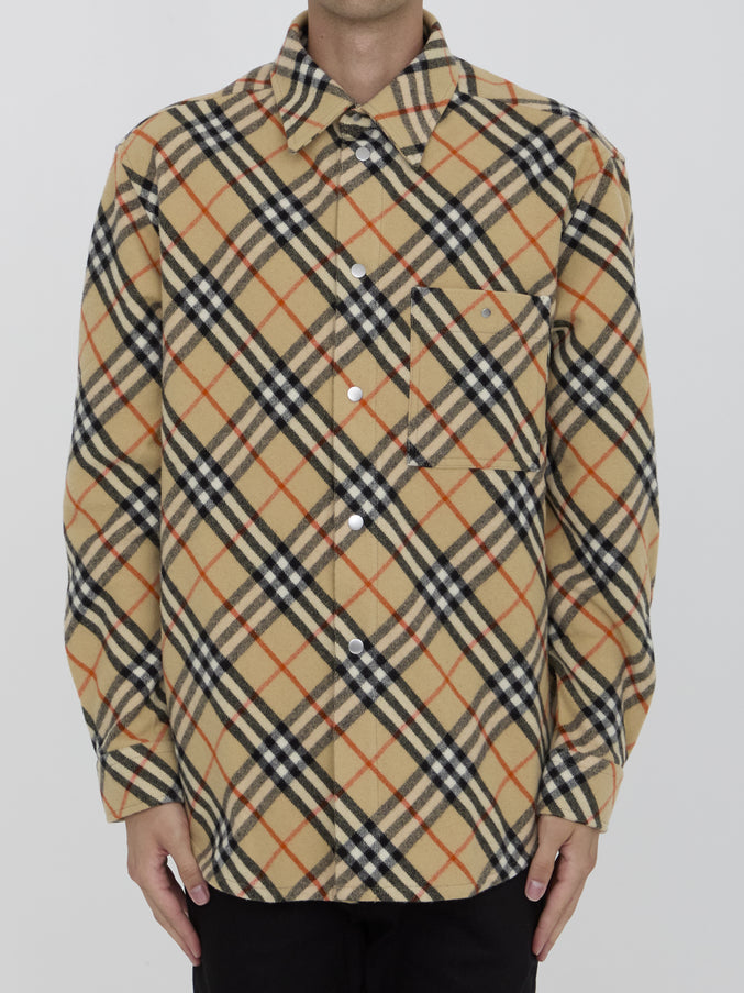 Burberry Check Wool Shirt