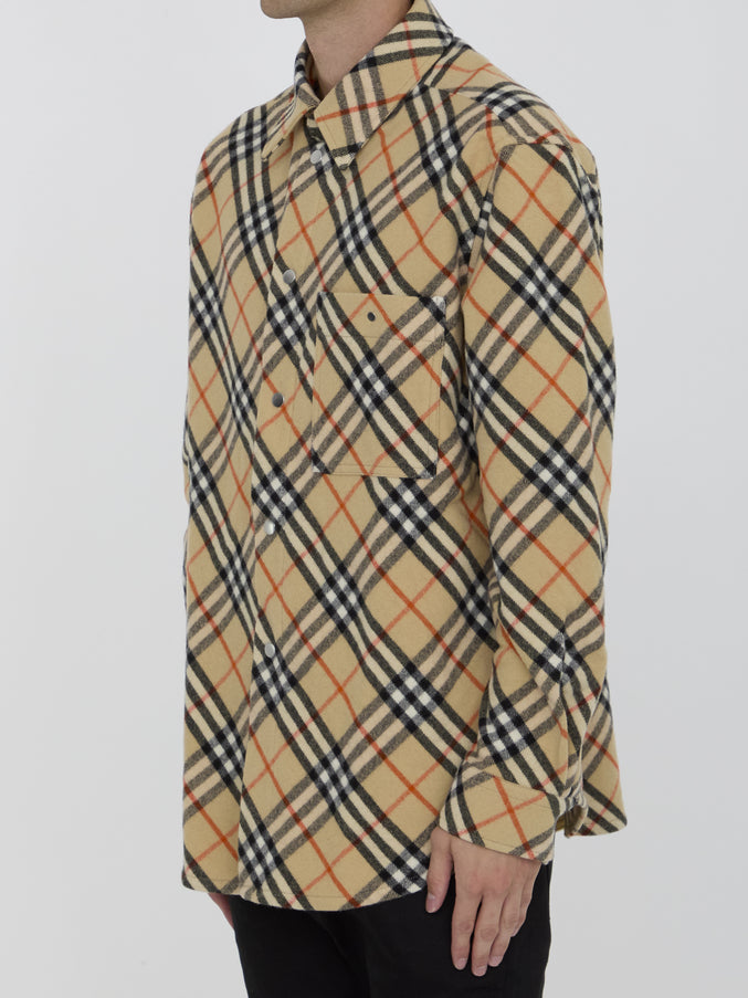 Burberry Check Wool Shirt