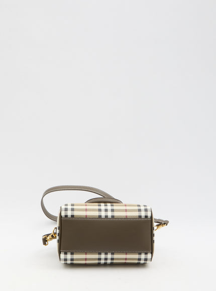 Burberry Check Mini Bowling Bag in Beige