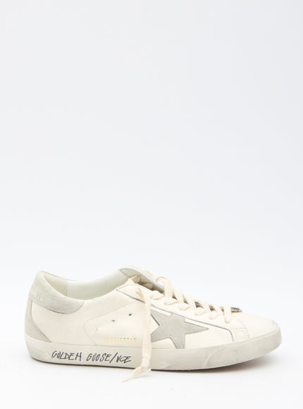 Golden Goose Super-star Sneakers in vintage white leather