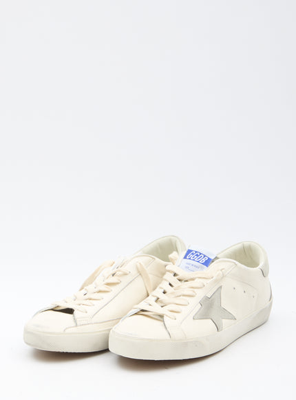 Golden Goose sneakers with grey suede star and worn-out effect