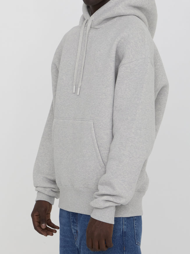 Ami Paris Ami De Coeur grey hoodie side view