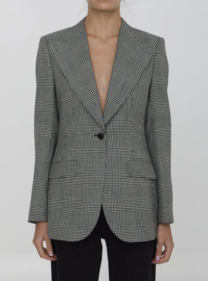 Dolce & Gabbana Prince of Wales Check Virgin Wool Blazer