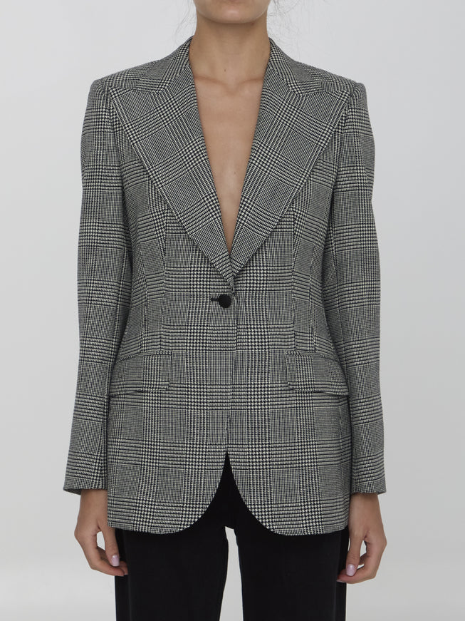 Dolce & Gabbana Prince of Wales Check Virgin Wool Blazer