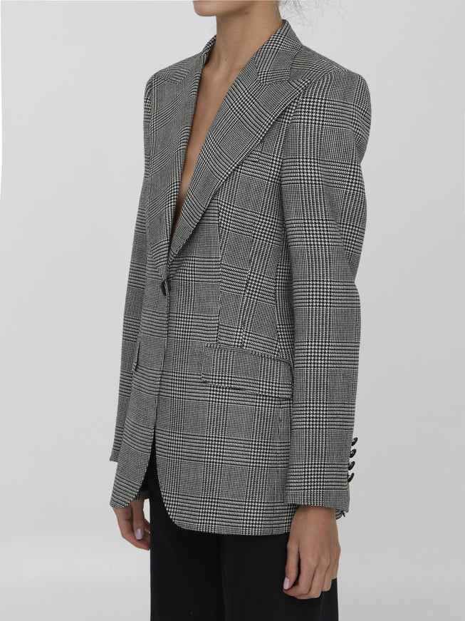 Dolce & Gabbana Prince of Wales Check Virgin Wool Blazer