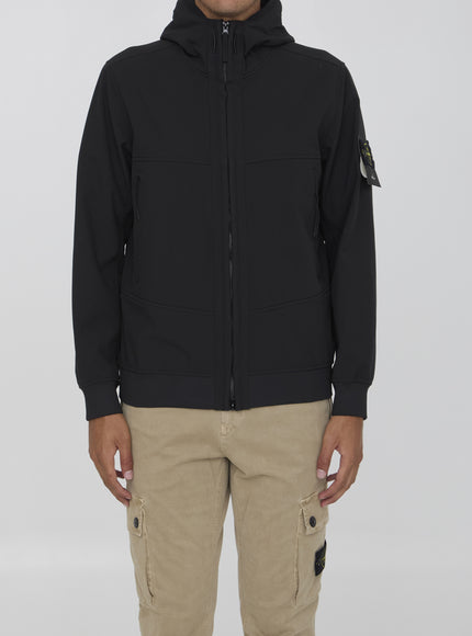 Stone Island Soft Shell-R Jacket With E-Dye Technology