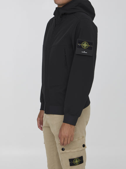 Stone Island Soft Shell-R Jacket With E-Dye Technology