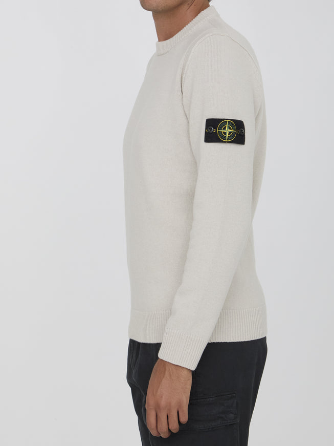 Stone Island wool sweater side view