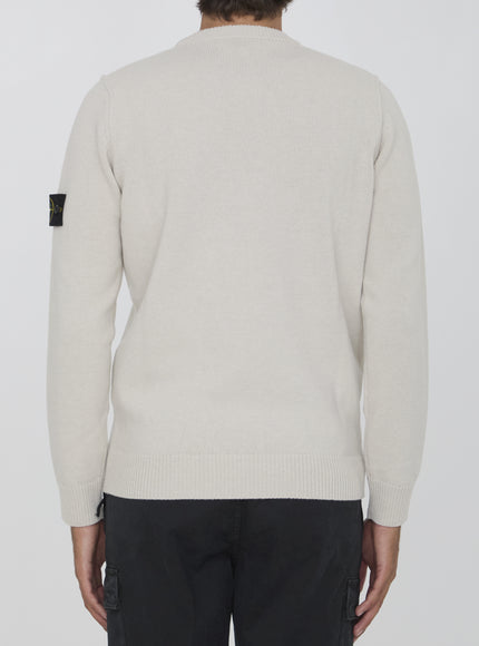 Stone Island wool sweater back view