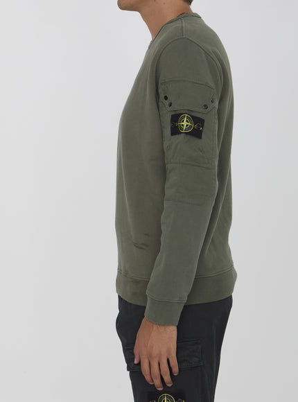 Stone Island cotton sweatshirt side view