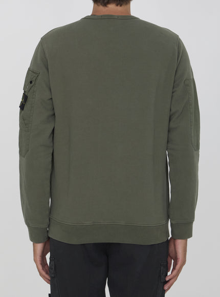 Stone Island cotton sweatshirt back view