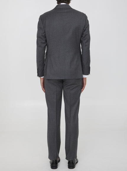 Lardini Gray Two-piece Suit In Wool And Cashmere