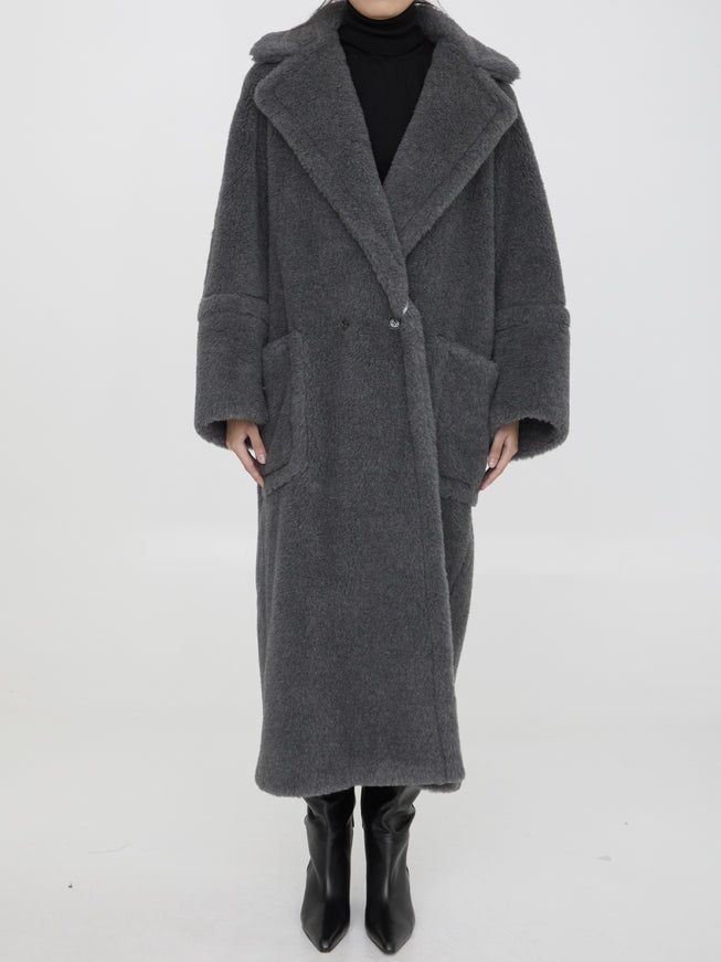 Max Mara Kadiak grey coat front view