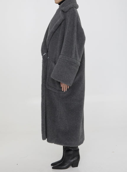 Max Mara Kadiak grey coat side view