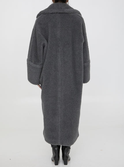 Max Mara Kadiak grey coat back view