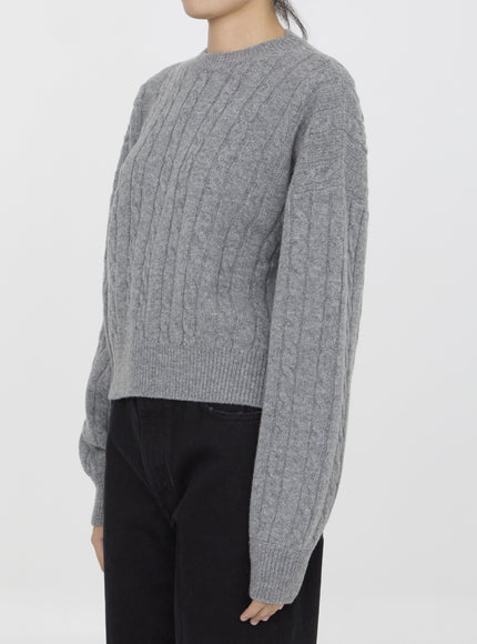 Loewe Wool Sweater In Gray