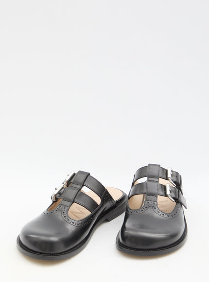 Loewe Campo Mary Jane Mule in Black