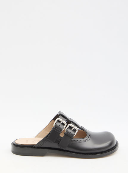 Loewe Campo Mary Jane Mule in Black