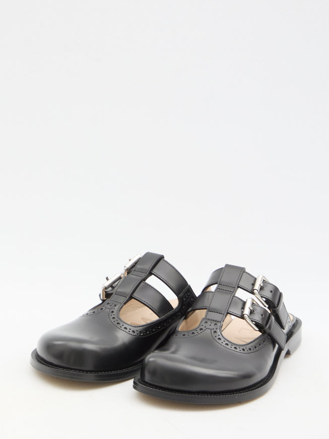 Loewe Campo Mary Jane Mule in Black