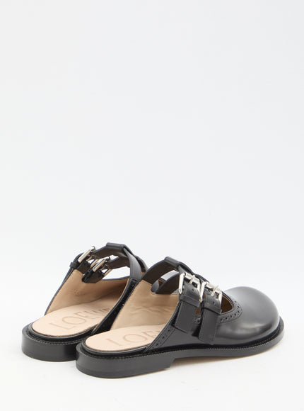 Loewe Campo Mary Jane Mule in Black