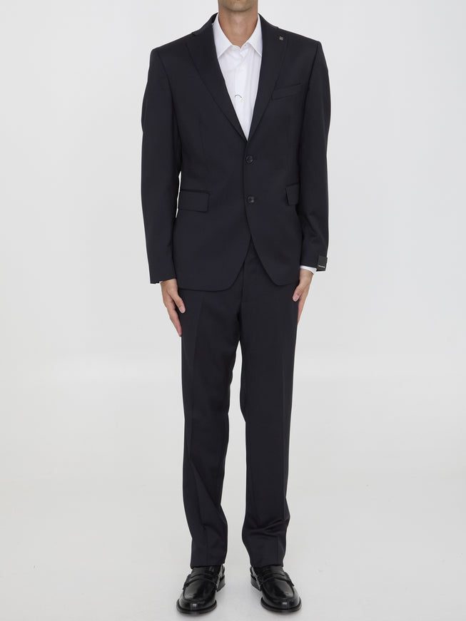 Tagliatore two-piece suit in virgin wool, front view