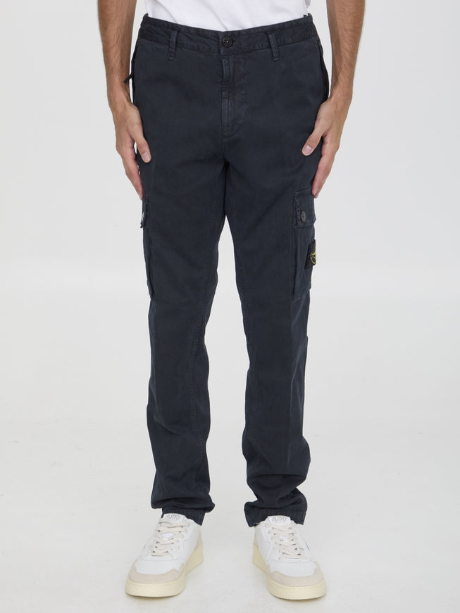 Stone Island men's slim fit pants front view